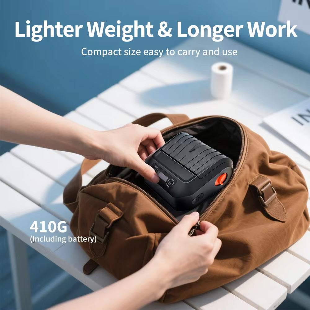 Factory Mini Bluetooth Portable Thermal Printer M3 Wireless Receipt Label 80mm Barcode Printer