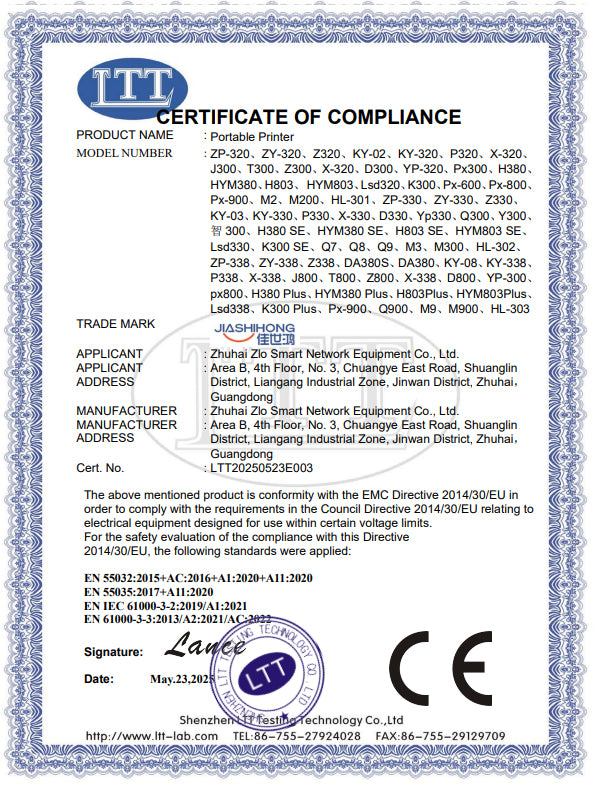 Factory Mini Bluetooth Portable Thermal Printer M3 Wireless Receipt Label 80mm Barcode Printer