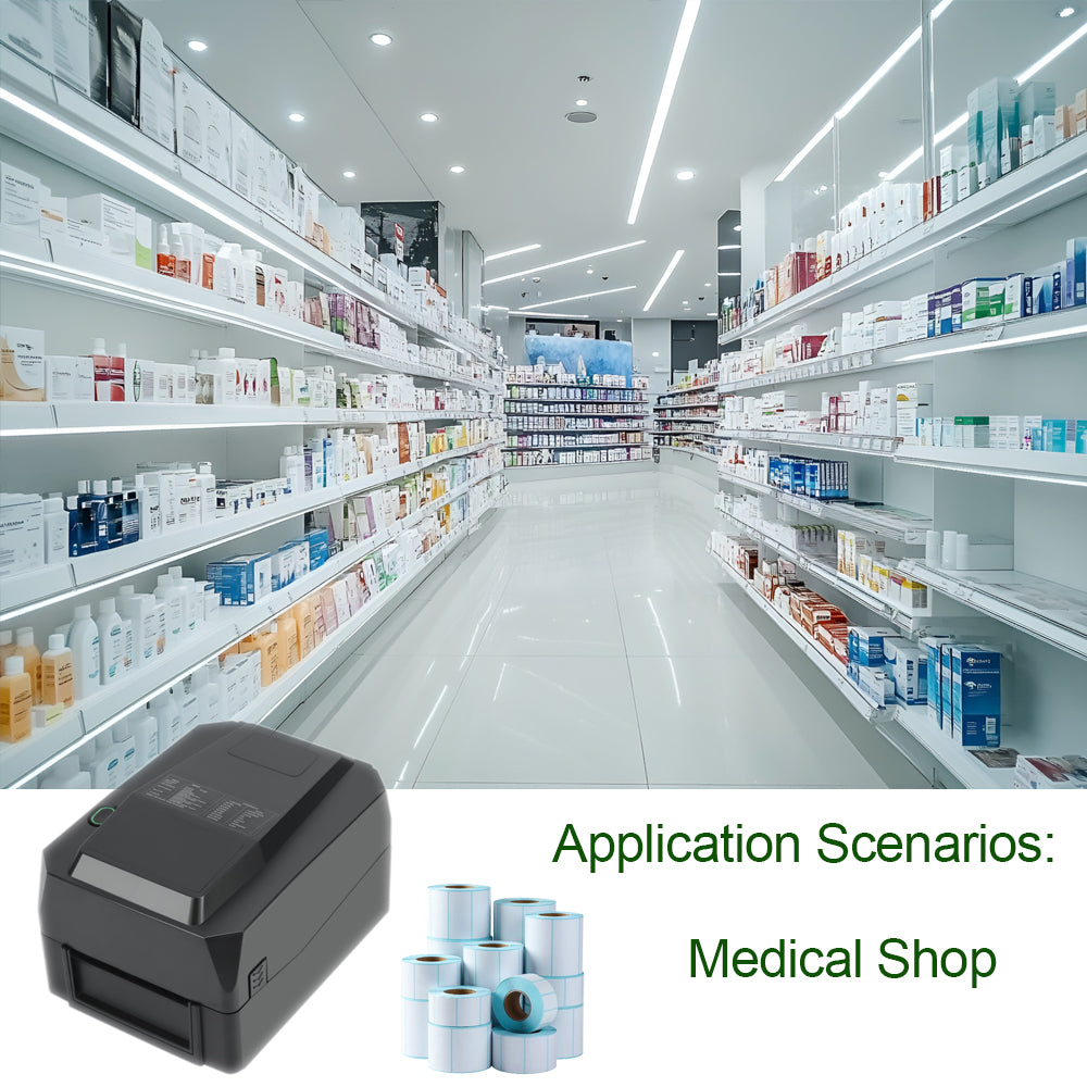 POS Printer Thermal DY600 USB / LAN / Serial / Blue Tooth Price Bill Wall Hanging Kitchen 105mm Barcode Thermal Receipt Printer