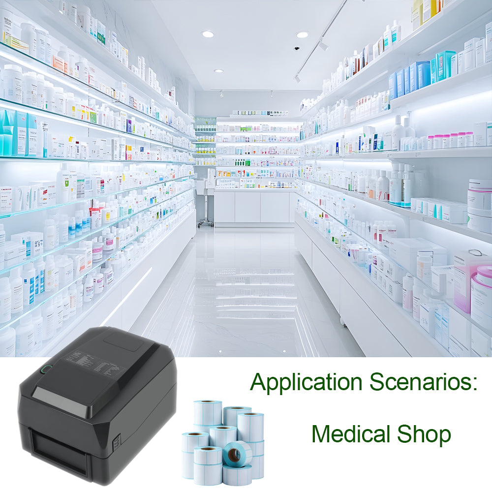 POS Printer Thermal DY200 USB / LAN / Serial / Blue Tooth Price Bill Wall Hanging Kitchen 104mm Barcode Thermal Receipt Printer