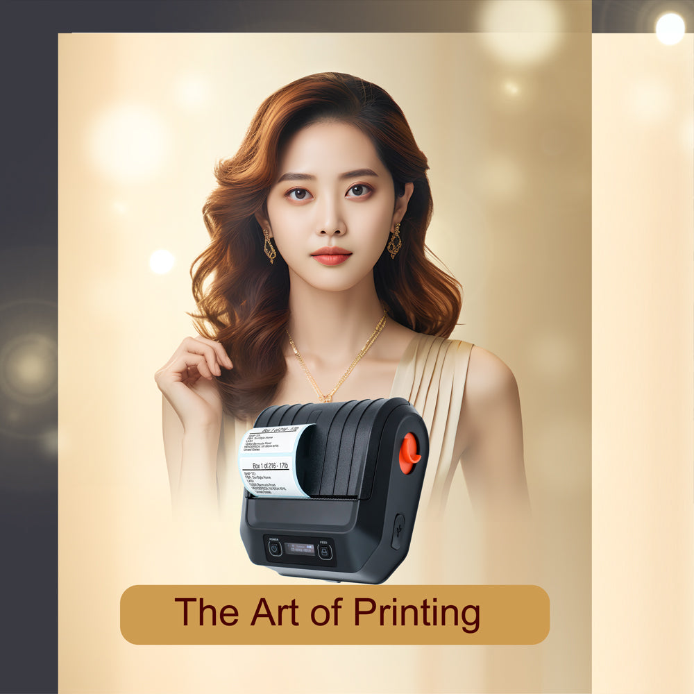 Factory Mini Bluetooth Portable Thermal Printer M3 Wireless Receipt Label 80mm Barcode Printer