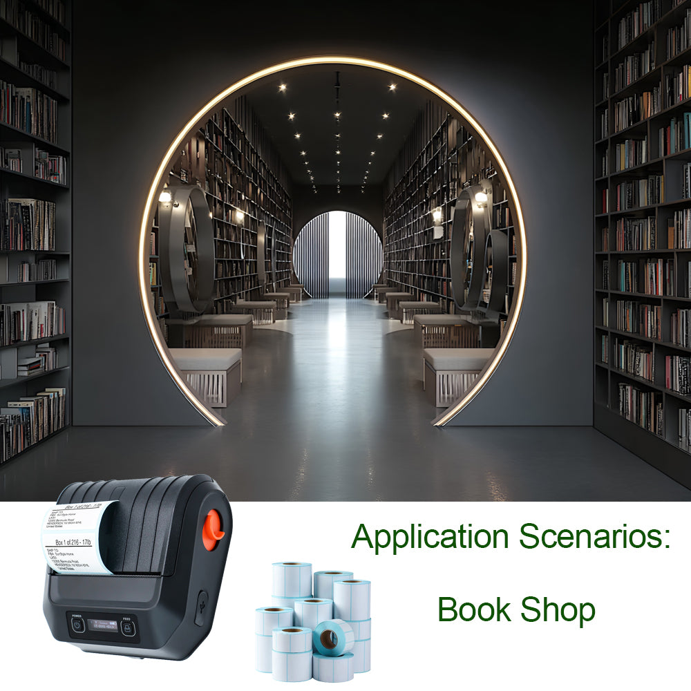 Factory Mini Bluetooth Portable Thermal Printer M3 Wireless Receipt Label 80mm Barcode Printer