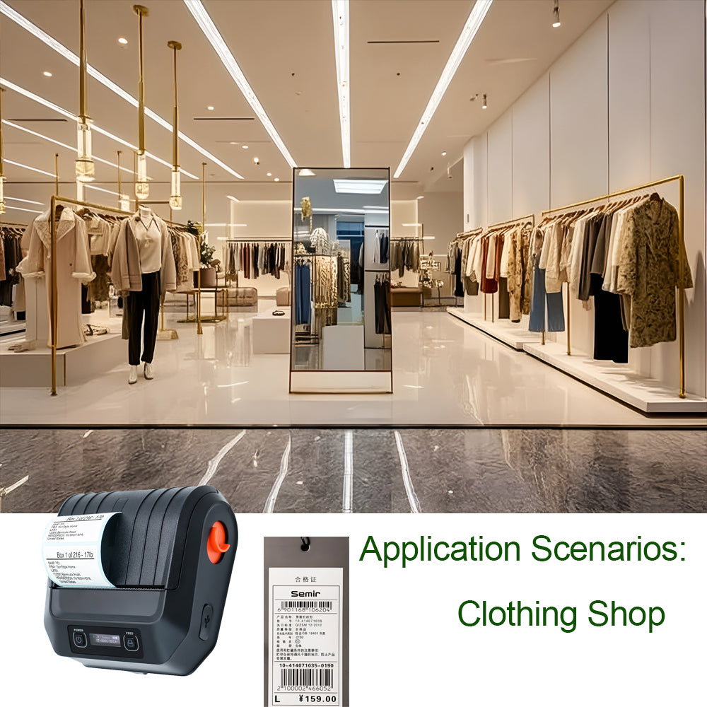 Factory Mini Bluetooth Portable Thermal Printer M3 Wireless Receipt Label 80mm Barcode Printer