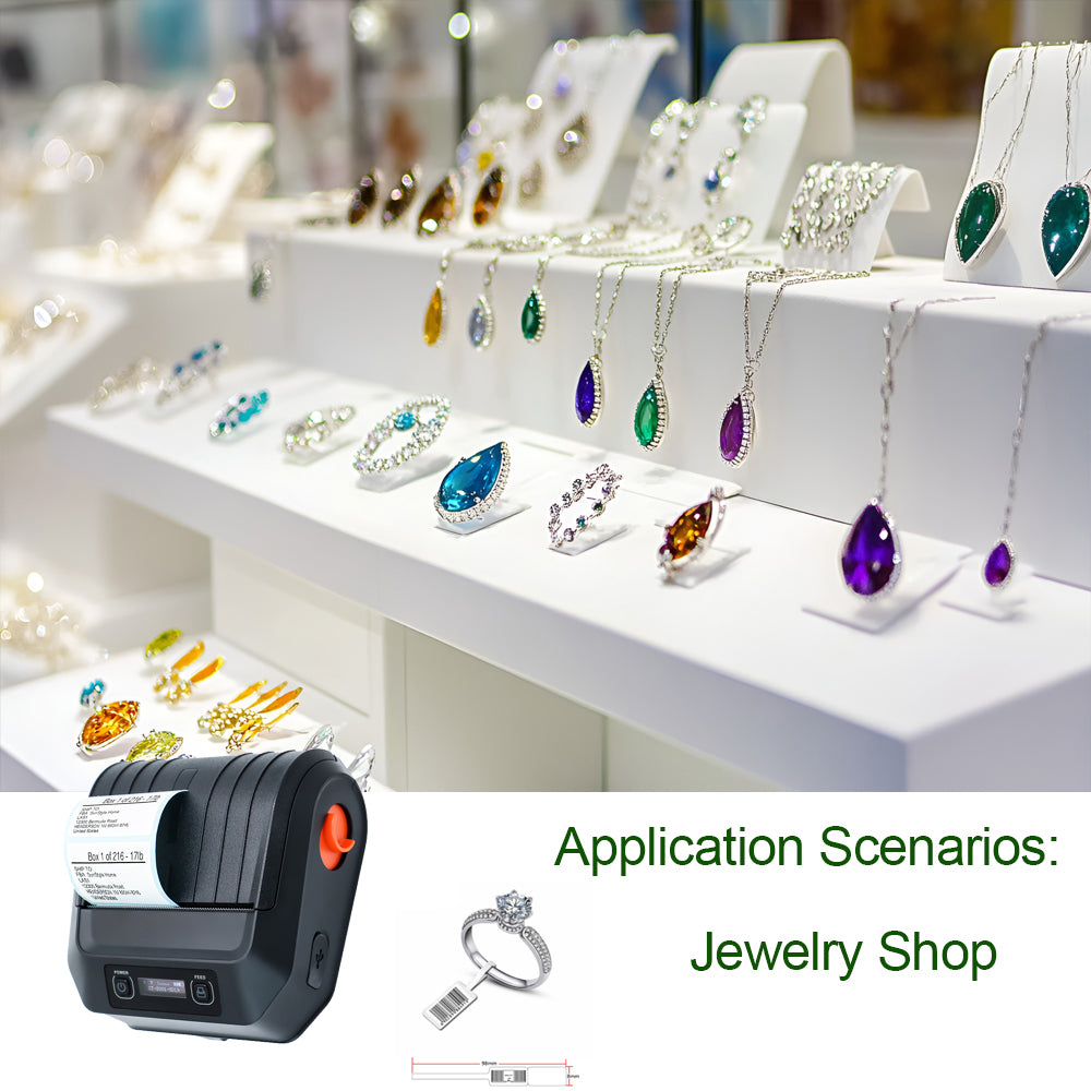 Factory Mini Bluetooth Portable Thermal Printer M3 Wireless Receipt Label 80mm Barcode Printer