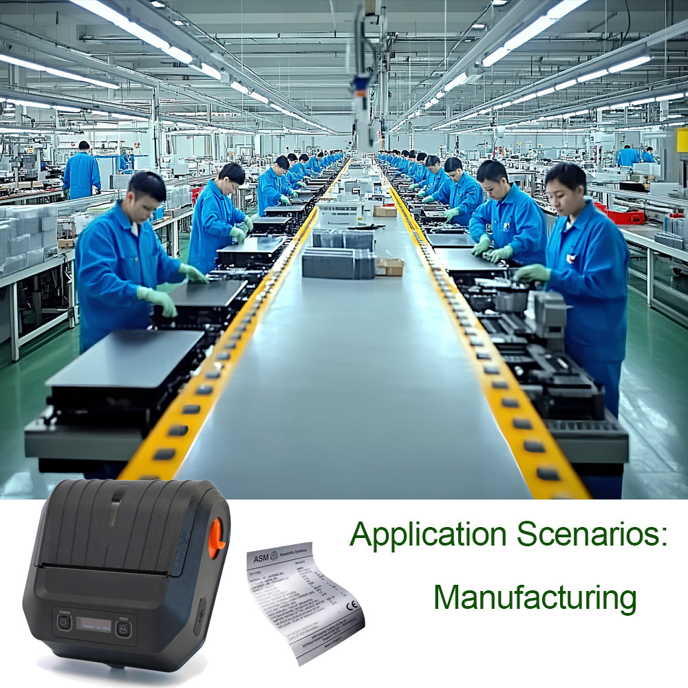 Factory Mini Bluetooth Portable Thermal Printer M3 Wireless Receipt Label 80mm Barcode Printer