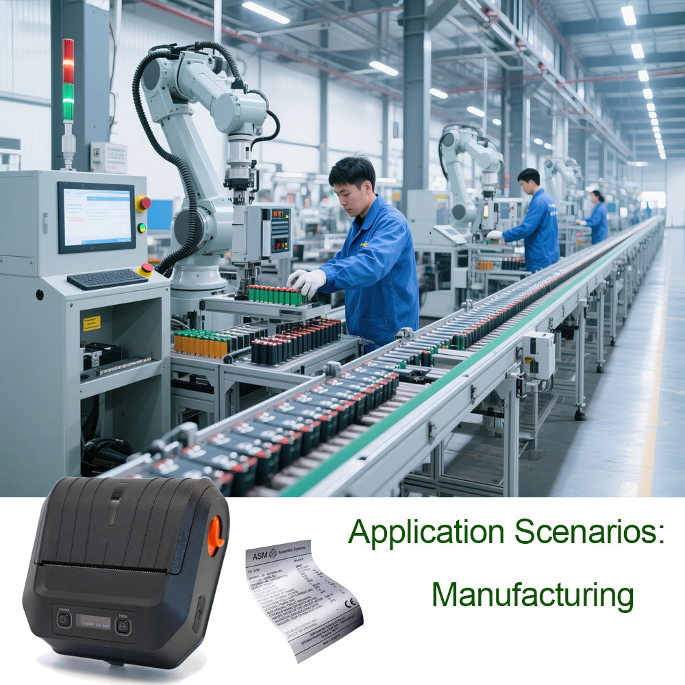 Factory Mini Bluetooth Portable Thermal Printer M9 Wireless Receipt Label 80mm Barcode Printer