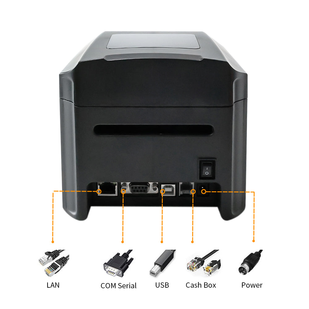 POS Printer M903 Thermal USB / LAN / Serial / Blue Tooth Price Bill Wall Hanging Kitchen 80mm Barcode Thermal Receipt Printer